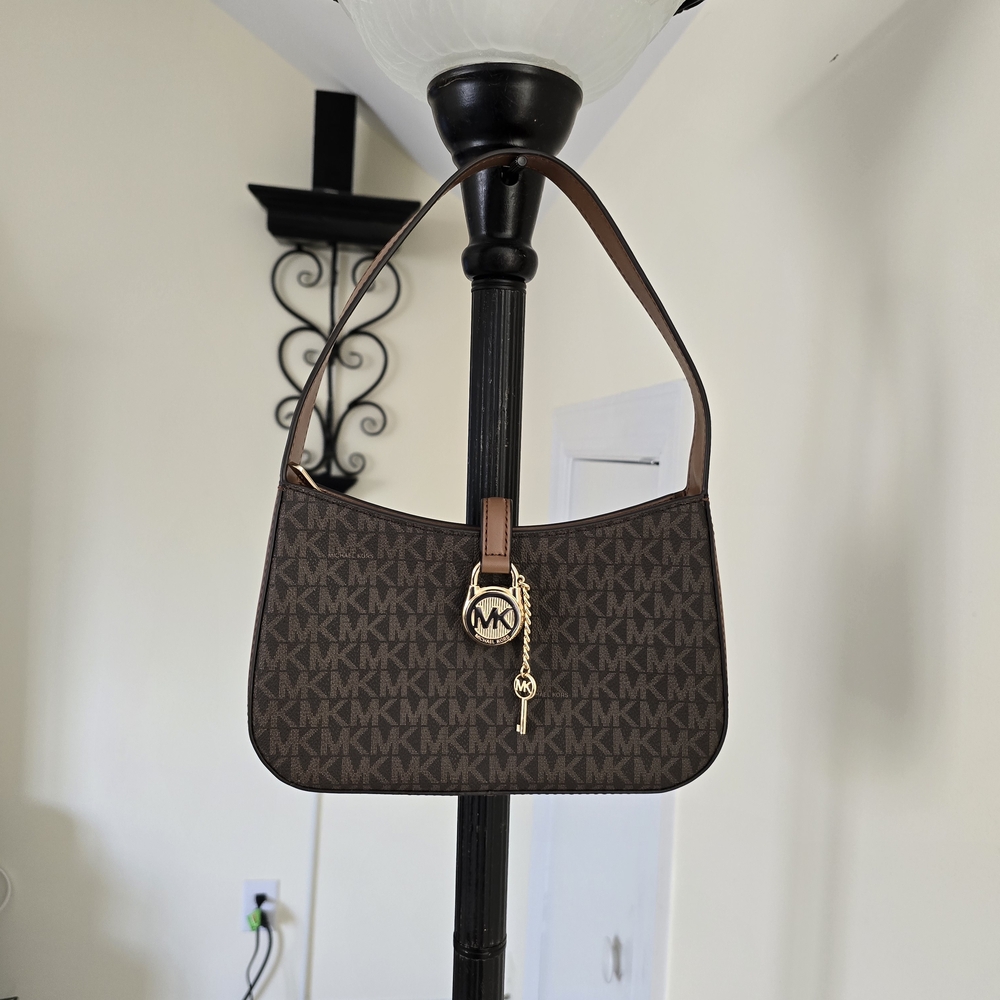 Michael Kors Lyra Brown Shoulder Bag